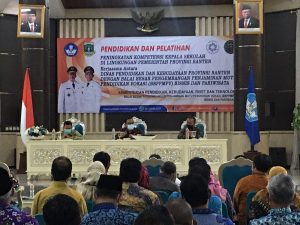 Update Kapasitas Kepsek, Dindik Provinsi Banten Berikan Pelatihan Terkait Ketentuan Baru