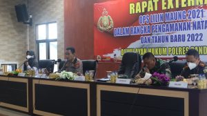 Kapolres Pandeglang Buka Rapat Eksternal Pengamanan Ops Lilin Maung 2021