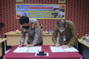 Polda Banten Gelar Penandatanganan MoU dengan PT Indo Raya Tangerang