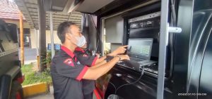 Satbrimob Polda Banten Gelar Mobile Repeater