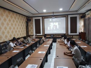 Pejabat Perencanaan Biro Rena dan Satker Polda Banten Ikuti Sosialisasi Revisi Anggaran Tahun 2022