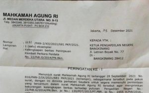 Mahkamah Agung Layangkan Surat Peringatan ke Pengadilan Negeri Bangkinang, PH Berharap Eksekusi Terlaksana