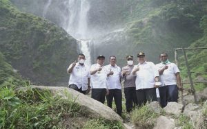 Bupati Asahan Tinjau Obyek Wisata Air Terjun Ponot