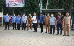 Wakil Bupati Asahan Buka Semi Open Tournament Bola Volly Joko Cup I 2022