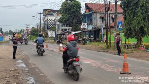 Ditsamapta Polda Banten Laukan Pengaturan Lalu Lintas