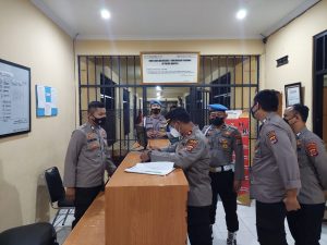 Bidropam Polda Banten Bersama Pamenwas Cek Apel Malam dan Rutan