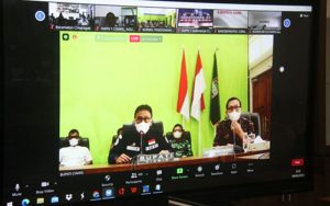 Bupati Pimpin Rakor Secara Virtual PTM di Kabupaten Ciamis Digelar 50 Persen