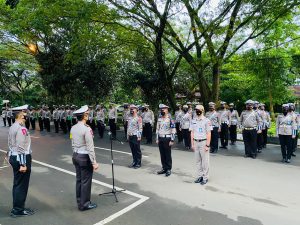 Pimpin Apel Pagi, Dirlantas Polda Banten Tekankan Pelaksanaan Operasi Keselamatan Maung 2022