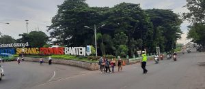 Ciptakan Kelancaran Lalu Lintas Berkeselamatan, Ditlantas Polda Banten Lakukan Gatur