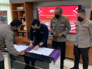 Polda Banten Jalin MoU dengan Radio Megaswara FM dan Serang Gawe FM