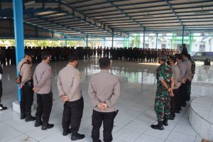 Satbrimob Polda Banten Ikuti Apel Gelar Pasukan Pengamanan Kunjungan Wakil Presiden RI