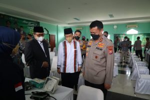 Polda Banten Bersama PWNU dan Kemenag Provinsi Banten Gelar Program 1 Juta Vaksin Booster