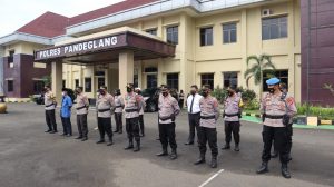 Polres Pandeglang Apel Gelar Pasukan Operasi Ketupat Maung 2022