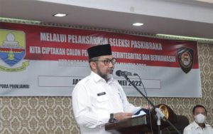 Sekda Sudirman: Buka Secara Resmi Seleksi Calon Paskibraka Tingkat Provinsi Jambi dan Nasional