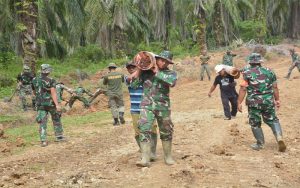 TMMD Ke-113 Kodim 0203/Langkat Akselerasikan Perbaikan Ekonomi Warga Pelosok Desa