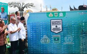 Launching Samsat Wisata di Pelataran Jam Gadang, Bukittinggi Dapat Tambahan PAD dari DBH 3 Milyar