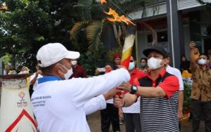 Walikota Afzan Arsland Djunaid Terima Obor Jelang Perhelatan Pesonas Jateng 2022