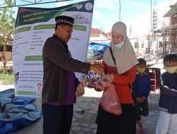 Yayasan Al-Mansyur dan LAZISMA Babel Bagikan Ratusan Kilo Gram Daging Kurban untuk Fakir Miskin dan Kaum Duafa