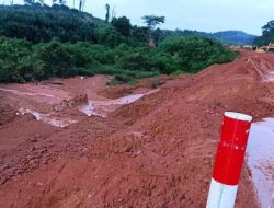 Lagi, Tanggul Washing Plant Bauxite PT. CMI Jebol, Korban Pemotor Sempat Terseret Luapan Limbah