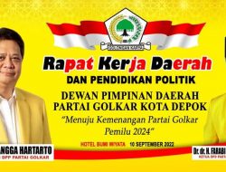 Hasil Rekerda Partai Golkar, Farabi Arafiq Calon Walikota Depok Harga Mati