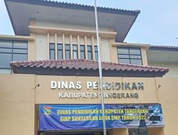 Dugaan Jual beli Paket Poyek di Dinas Pendidikan Kabupaten Tangerang Disorot