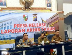 Rilis Akhir Tahun, Kapolresta Pekanbaru Berkomitmen Akan Perbaiki Dan Pertahankan Sejumlah Penghargaan