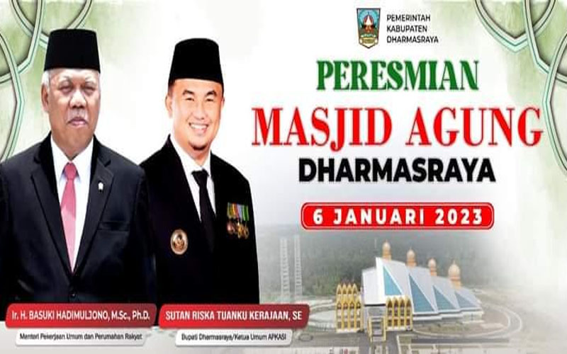 Esok Masjid Agung Akan Diresmikan Oleh Mentri PUPR RI - Japos.Co