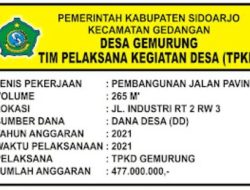 Dua Paket Kegiatan Pavingisasi Desa Gemurung Diduga Untungkan Kepala Desa Hingga Ratusan Juta