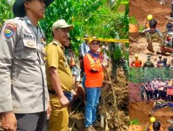 Sekda Saipul dan TNI,POLRI Turun ke Lokasi Pencarian 2 Korban Tertimbun Tanah Longsor 