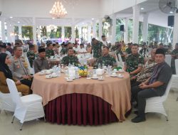 Komandan Korem 022/PT Bersama para Dandim Dampingi Pangdam l/BB Safari Ramadhan di Kabupaten Asahan