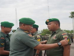 Komandan Korem 022/Pantai Timur Lantik 23 Orang Personel Naik Pangkat