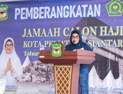 Keberangkatan JCH Pematang Siantar Diiringi Lantunan Adzan, dr Susanti Ingatkan Jaga Kesehatan