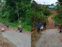 Babinsa Koramil 427/05 Banjit Semangat Gotong Royong Bersama Warga Binaan