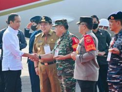 Gubernur Arinal dan Jajaran Forkopimda Sambut Kedatangan Presiden Jokowi di Bandara Raden Inten II