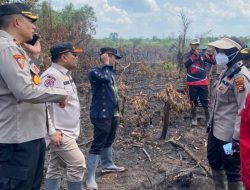 Polsek Payung Sekaki Bersama Tim Gabungan 5 Hari Berjibaku Padamkan Api Karlahut