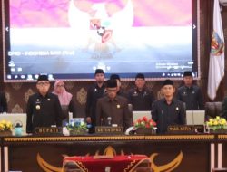 Sidang Paripurna DPRD Way Kanan Pengesahan Raperda, Pertanggungjawaban APBD Tahun 2022 dan KUA PPAS 2024