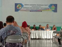 Koperasi Jasa Karyawan Bayu Karya PTPN4 Unit Gunung Bayu Gelar RAT