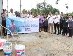 Polri Peduli Lingkungan, Kapolres Simalungun Salurkan Bantuan Sumur Bor dan Pompa Air ke Masyarkat 