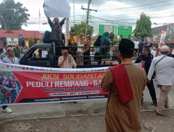 Puluhan Aliansi Mahasiswa Kurma Demo Solidaritas Rempang