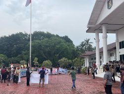 Aliansi Masyarakat Tani dan Karyawan PT Sari Persada Raya Lakukan Aksi Unjuk Rasa Bandar PM