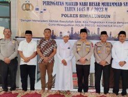 Peringatan Maulid Nabi Besar Muhammad SAW Tahun 1445H/2023M  Polres Simalungun, Meneladani Akhlak Rasulullah demi Mewujudkan Polri Presisi Indonesia Maju