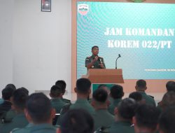 Danrem 022/PT Tekankan Pentingnya Memegang Teguh Disiplin dan Menjaga Netralitas dalam Pemilu