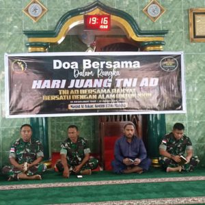 Maknai Peringatan Hari Juang TNI AD Ke-78, Kodim 1710/Mimika Gelar Doa Bersama