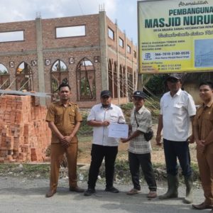 PTPN IV Regional 4, Tutup Tahun Bantu Bangun Masjid di Dua Kecamatan