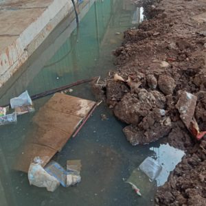 Proyek Pembangunan Drainase Jalan Pajajaran Kecamatan Kelapa Dua Dipertanyakan Kualitasnya