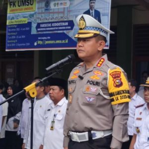 Polisi Pimpin Program Keselamatan di SMAN 2 Model Pekanbaru, Ajak Pelajar Bijak Bermedia Sosial