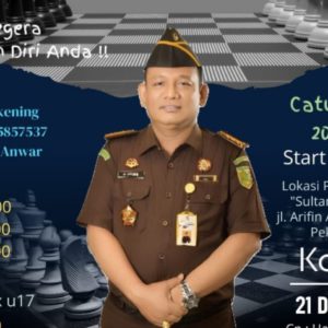 Turnamen Catur Akhir Tahun 2023: Dr. Robinson Sitorus Mencari Bibit Unggul Pecatur Nasional di Pekanbaru