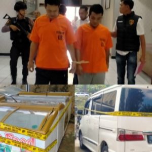 7 Unit Freezer dan 1 Unit Mobil Diamankan di Mapolres Mukomuko 