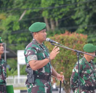 Membentuk Sikap Prajurit Yang Berdisiplin, Dandim 1710/Mimika Beri Pengarahan Kepada Segenap Prajurit Kodim dan Bapras