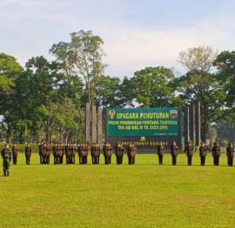 Kunjungan kerja Kasdam l/BB Dalam Rangka Upacara Penutupan DIKMATA Gel lI TA 2023 di Rindam l/BB